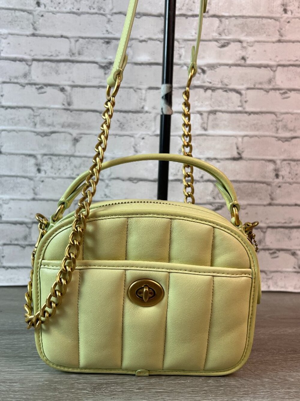 Limited Edition C4678 COACH 1941 Puffy Quilted Lunchbox Bag PALE LIME